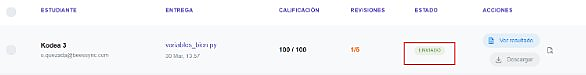 Pantalla Configuración — interruptores por tarea